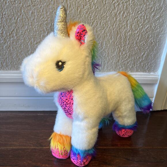 Build A Bear Magic Shimmer Plush White Unicorn Horse 14” Stuffed Animal EUC - Picture 1 of 8